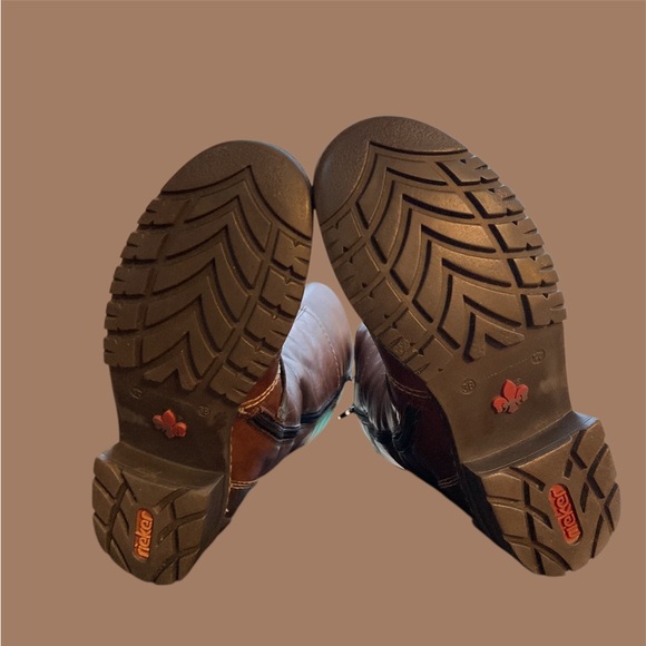 Brown Rieker 74385 Sybille 85 High Boots Size 38 (7) EUC - Picture 7 of 12